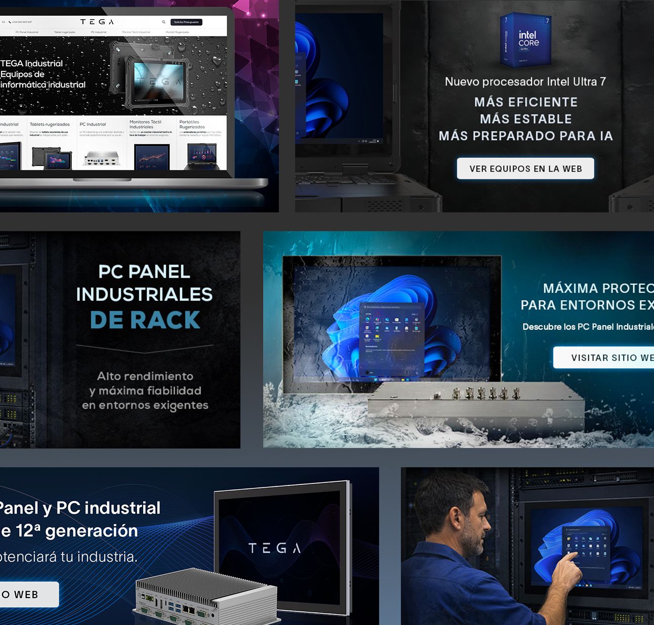 Diseño de newsletters para TEGA Industrial